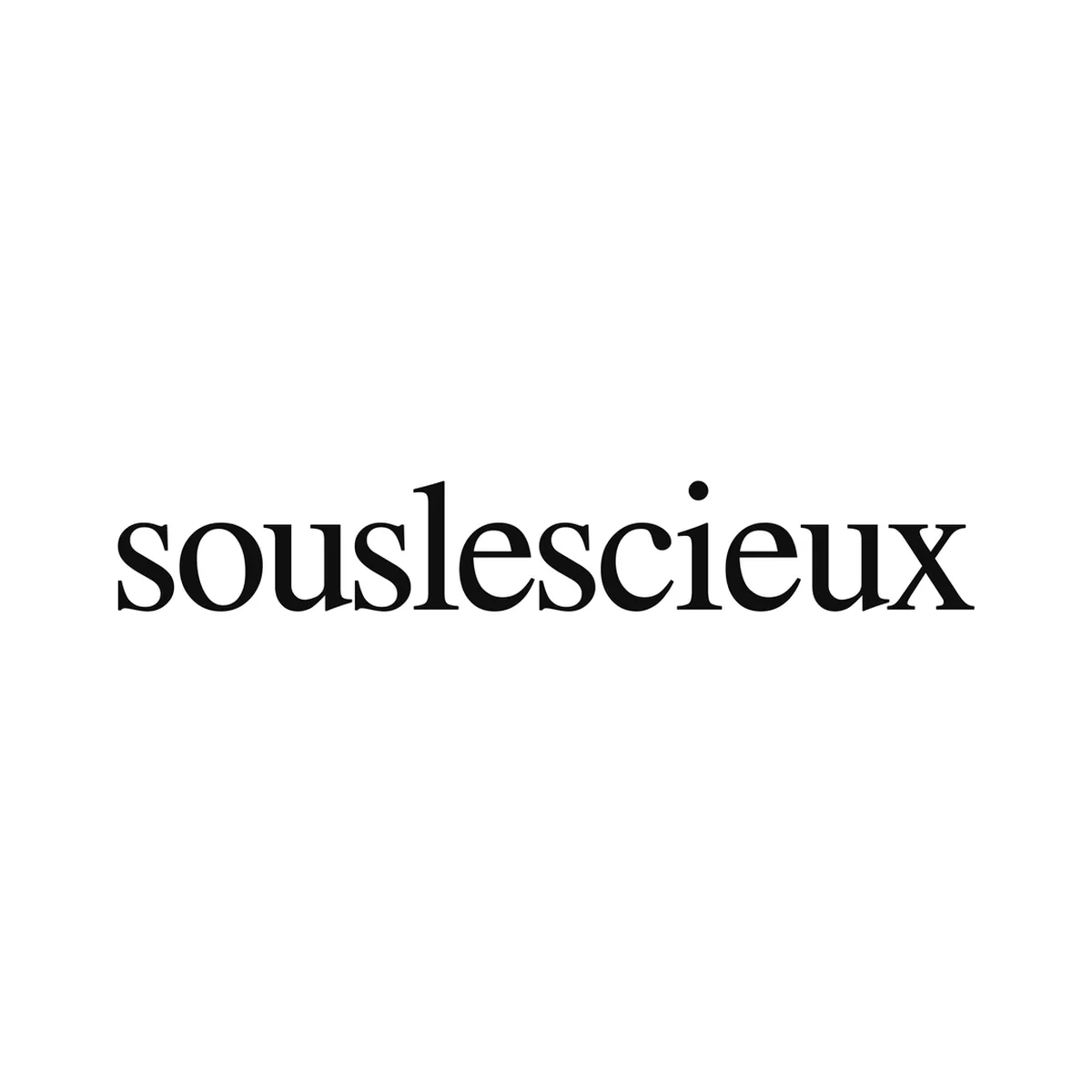 Logotype souslescieux en noir sur fond blanc